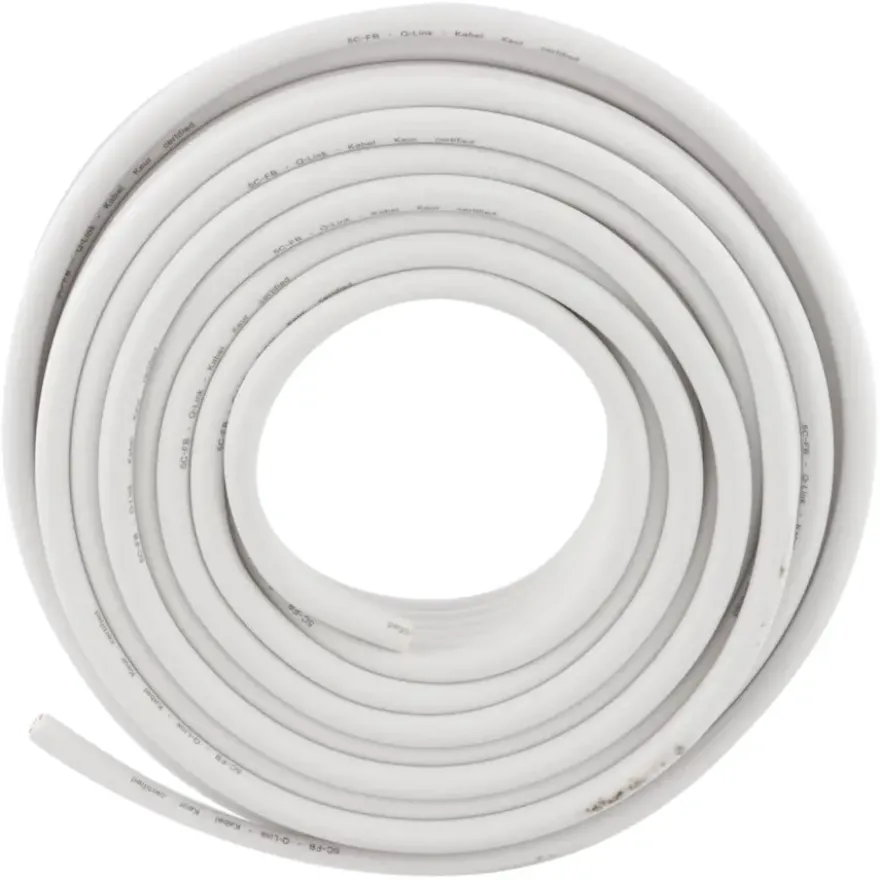 Q-Link coax kabel 20 meter wit kabelkeur