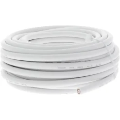 Q-Link coax kabel 10 meter wit kabelkeur