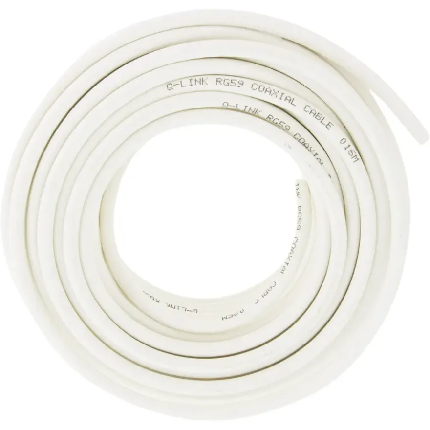 Q-Link coax kabel RG59 25 meter wit