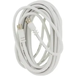 Q-Link coax kabel RG59 met F-connector 5 meter wit