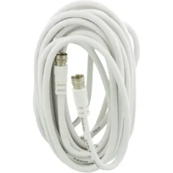 Q-Link coax kabel RG59 met F-connector 5 meter wit