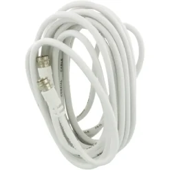 Q-Link coax kabel RG59 met F-connector 5 meter wit