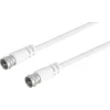 Q-Link coax kabel RG59 met F-connector 2 meter wit