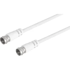 Q-Link coax kabel RG59 met F-connector 2 meter wit