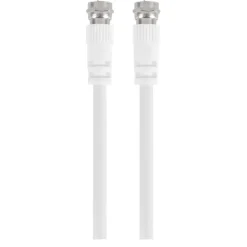 Q-Link coax kabel RG59 met F-connector 2 meter wit