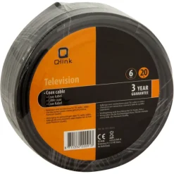 Q-Link coax kabel satelliet 20 meter zwart