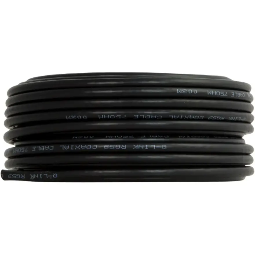 Q-Link coax kabel satelliet 20 meter zwart