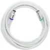 Q-Link coax kabel stekker recht 5 meter wit kabelkeur