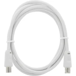 Q-Link coax kabel stekker recht 1.5 meter wit kabelkeur