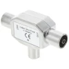 Q-Link coax splitter radio metaal 1 male/2 female