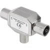 Q-Link coax splitter radio metaal 1 male/2 female