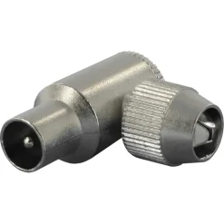 Q-Link coax stekker haaks male