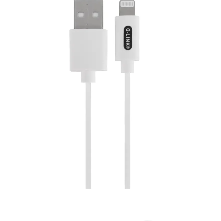 Q-link datakabel Iphone USB-A kabel 1 meter wit