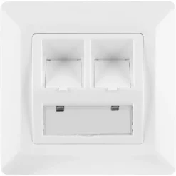 Q-Link FTP contactdoos CAT7 inbouw dubbelvoudig 8 polig RJ45