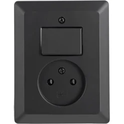 Q-Link Inbouw EnkelStopcontact met Schakelaar