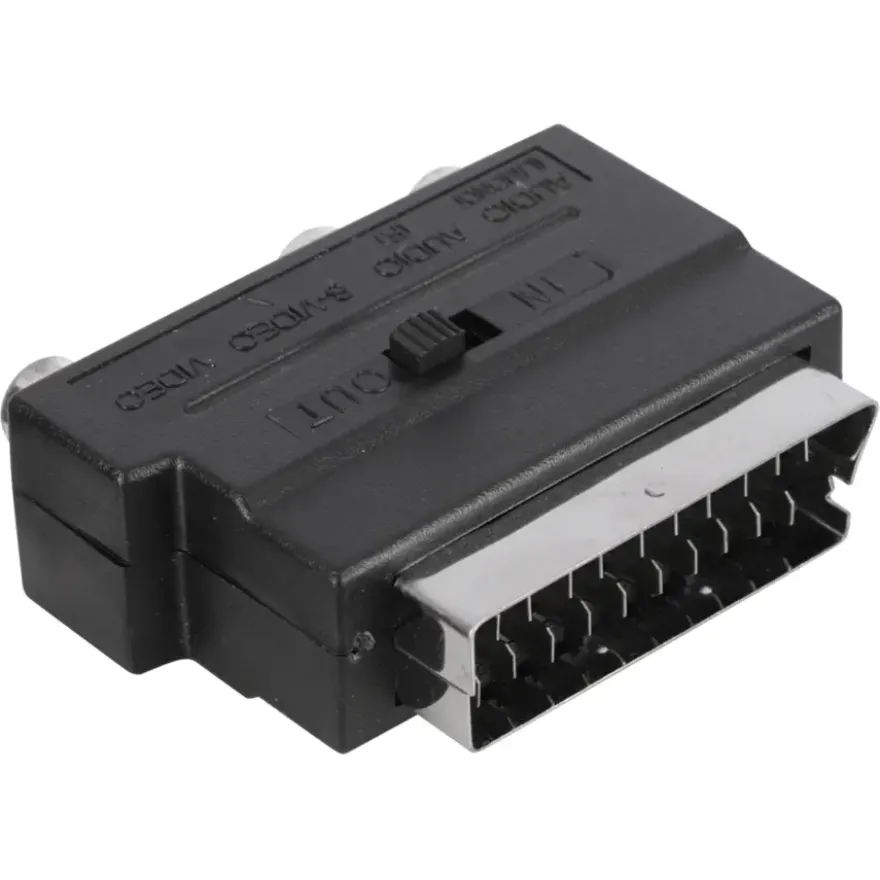 Q-Link scart adapter/schakelaar scart/3XRCA/SVHS