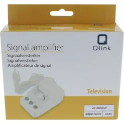 Q-Link signaalversterker 2 uit regelbaar wit
