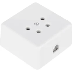 Q-Link telefoon contactdoos opbouw modulair 4 polig wit
