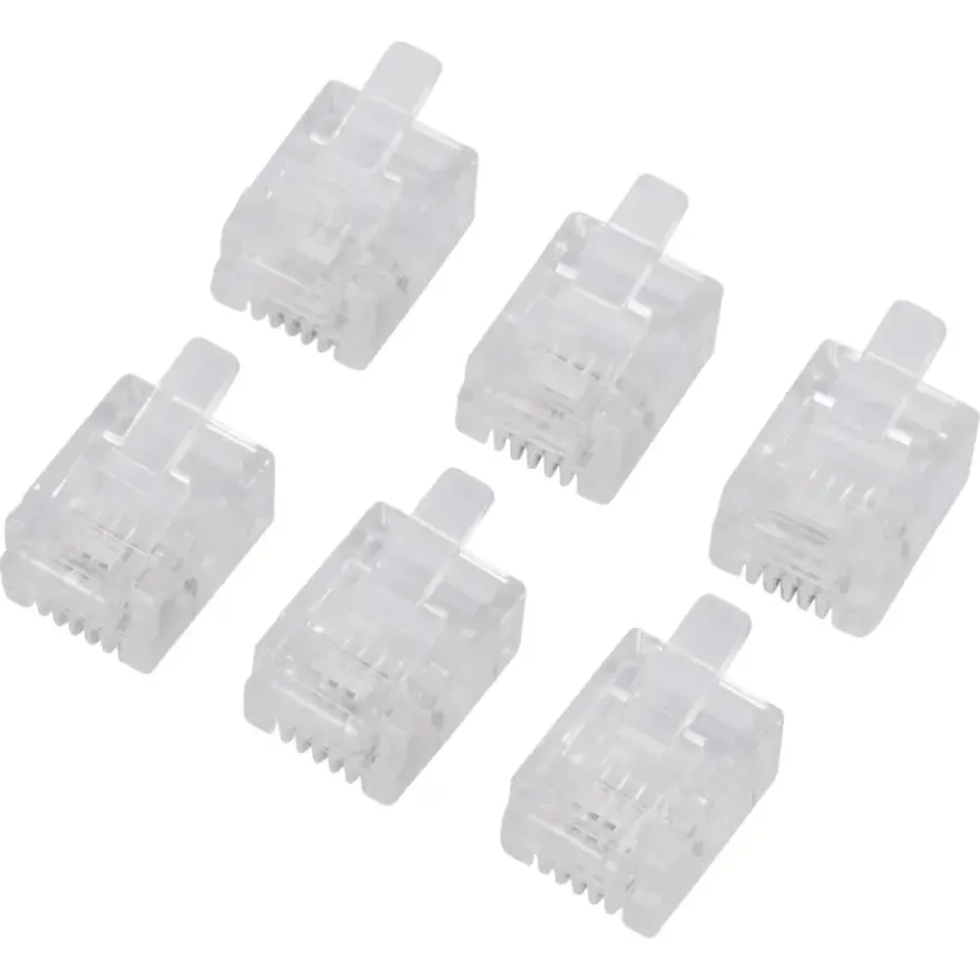 Q-Link telefoon plug modulair 4-polig 6 stuks