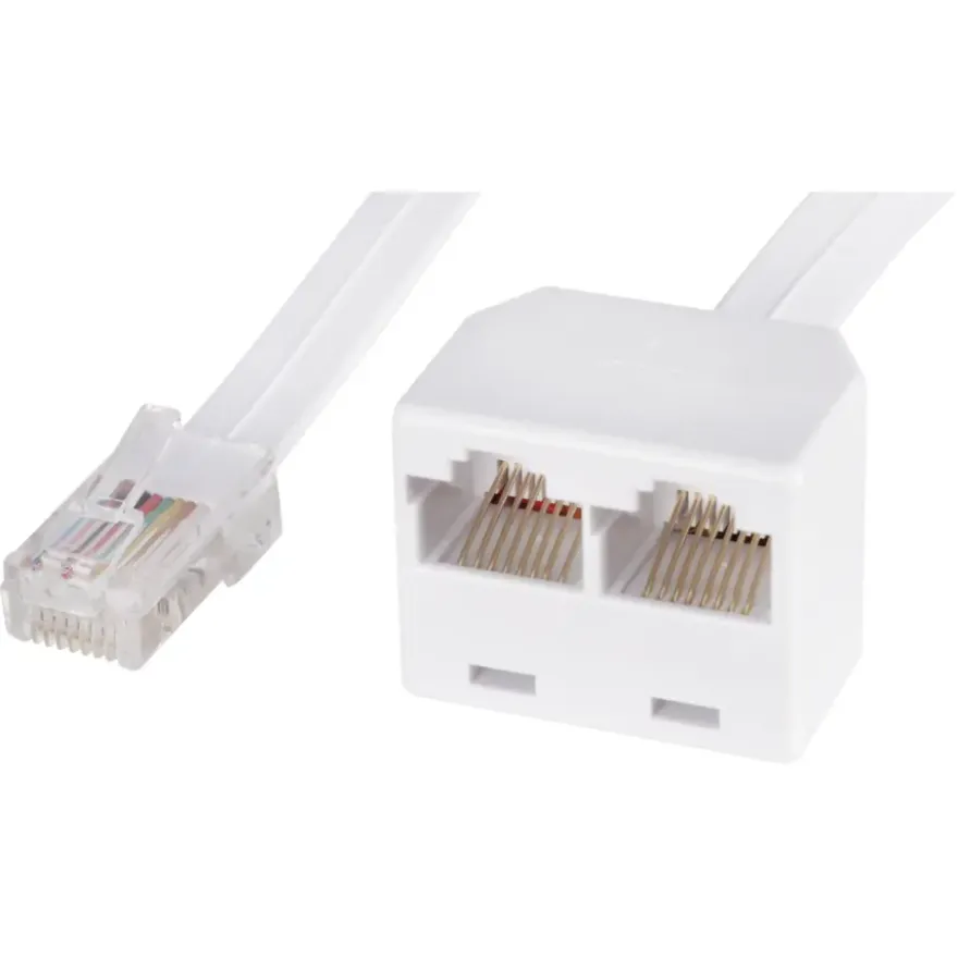 Q-Link telefoon splitter modulair ADSL wit