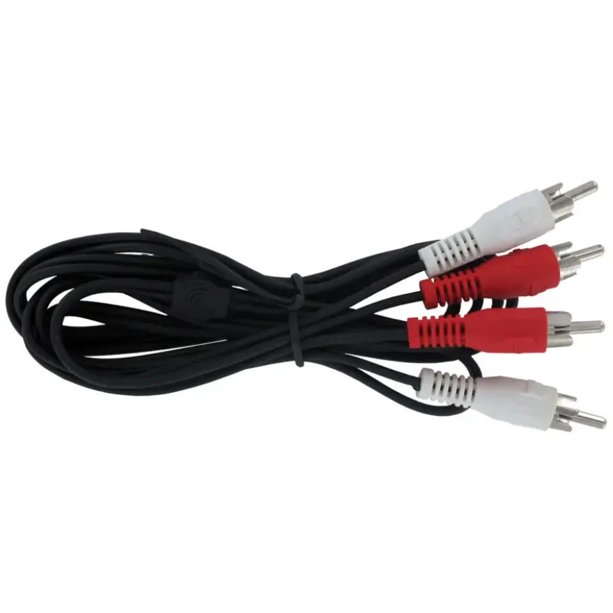 Q-Link tulp kabel 2RCA/2RCA male-male 1.5 meter rood/wit