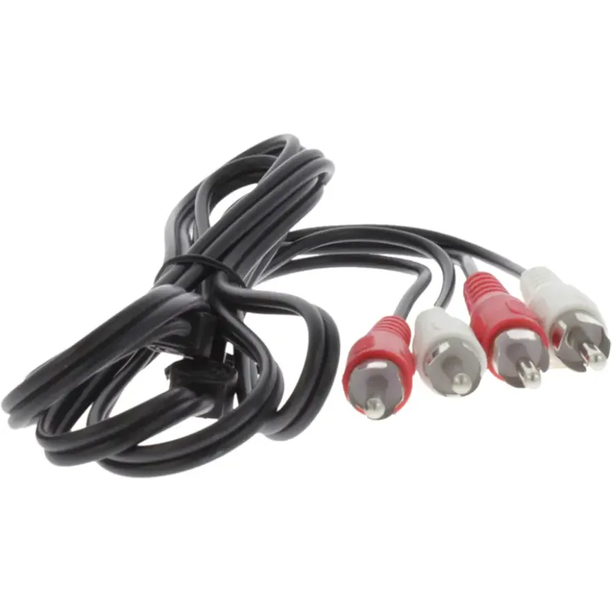 Q-Link tulp kabel 2RCA/2RCA male-male 1.5 meter rood/wit