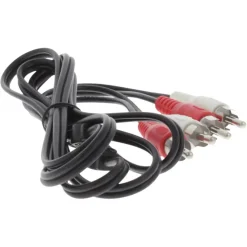 Q-Link tulp kabel 2RCA/2RCA male-male 1.5 meter rood/wit