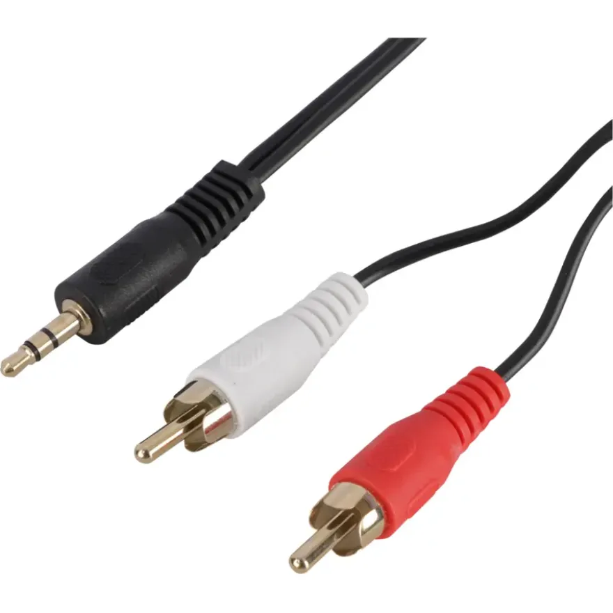 Q-Link tulp kabel 1STE/2RCA male-male 5 meter rood/wit