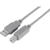 Q-Link USB kabel 2.0 printer/scanner 2 meter grijs