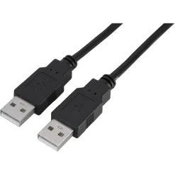 Q-Link USB kabel 2.0 USB-A male/male 2 meter zwart