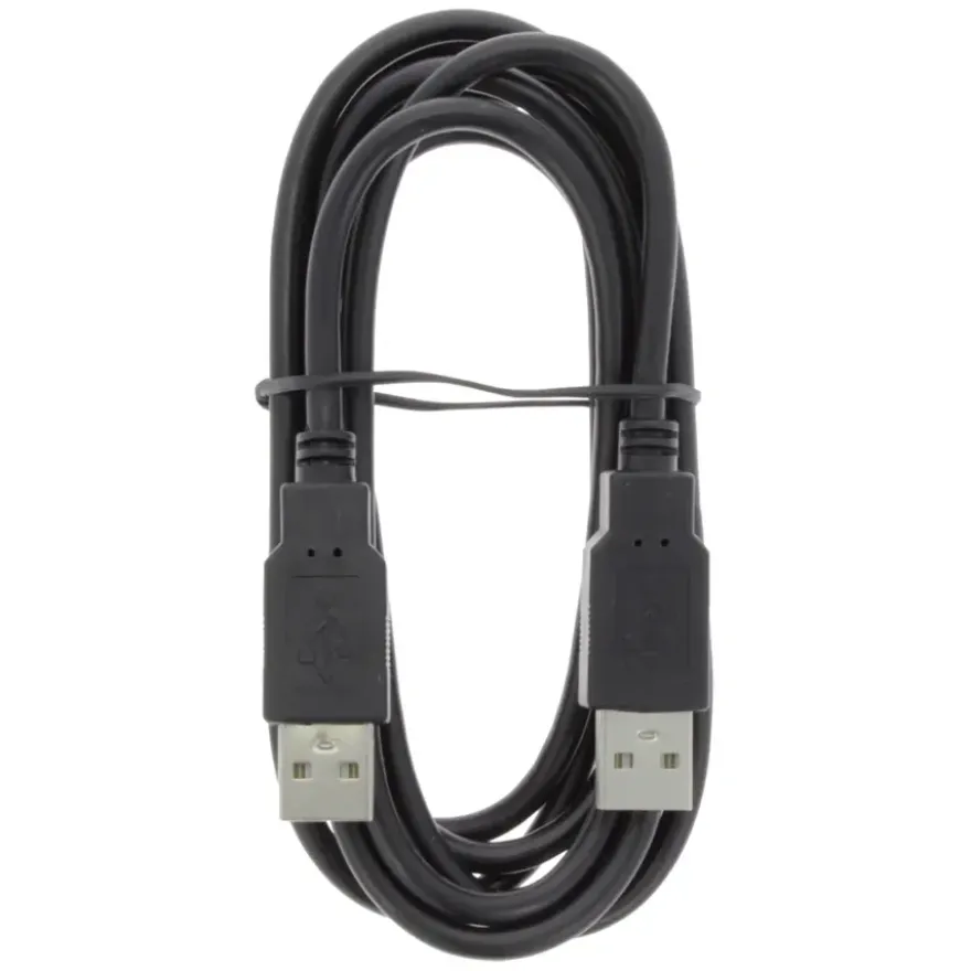Q-Link USB kabel 2.0 USB-A male/male 2 meter zwart