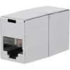 Q-Link UTP koppelstuk 8P RJ45 afgeschermd aluminium kleur