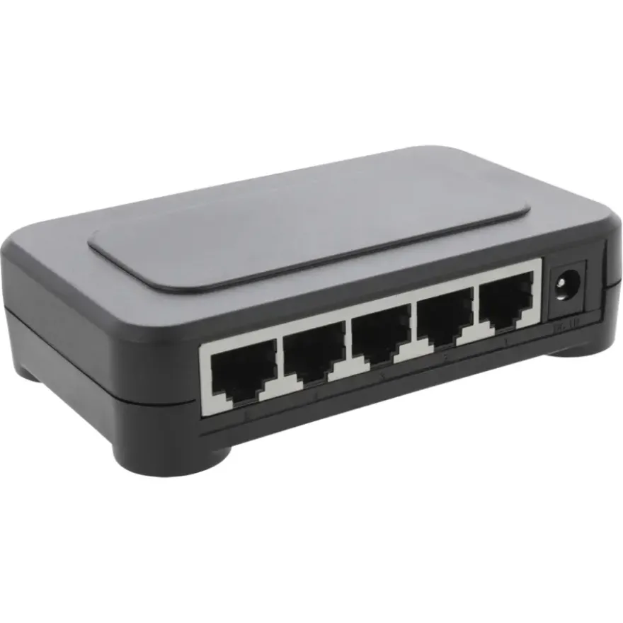 Q-link UTP netwerkswitch 5 poorten gigabit ethernet zwart