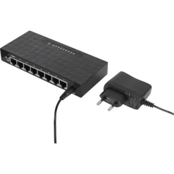 Q-link UTP netwerkswitch 8 poorten gigabit ethernet zwart