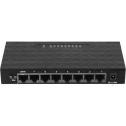 Q-link UTP netwerkswitch 8 poorten gigabit ethernet zwart