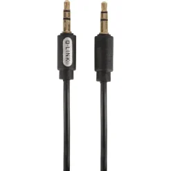 Q-Link verlengkabel stereo 3.5 mm male/male 1.5 meter zwart