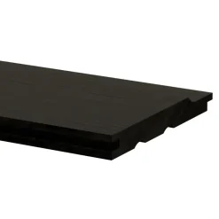 Rabatdeel vuren hout zwart 1,7 x 13,5 x 240 cm