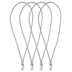 Rakband elastiek met haak 4mm 35cm 4 stuks