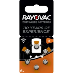 Rayovac 13 Acoustic Special hoortoestel batterijen type 13 oranje 6 stuks