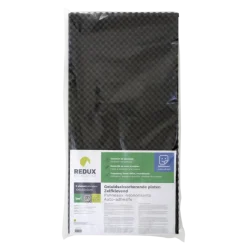 Redux geluidabsorberende plaat zelfklevend zwart 100 x 50 x 3 cm 2 stuks