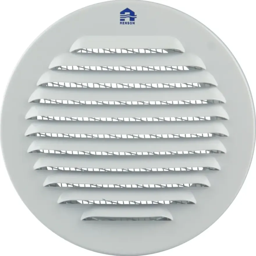 Renson Inbouw Schoepenrooster Rond Ø120 mm ALU RAL 9010