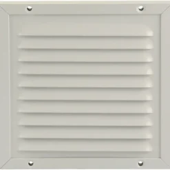 Renson opbouw schoepenrooster + kader + muggengaas 150x150 mm wit