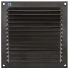 Renson opbouw schoepenrooster aluminium zwart 200 x 200mm