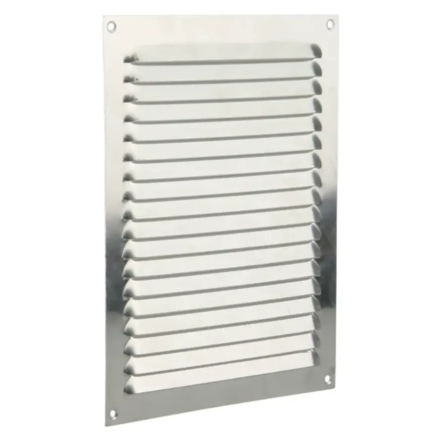 Renson ventilatierooster opbouw aluminium zilver 200x250 mm