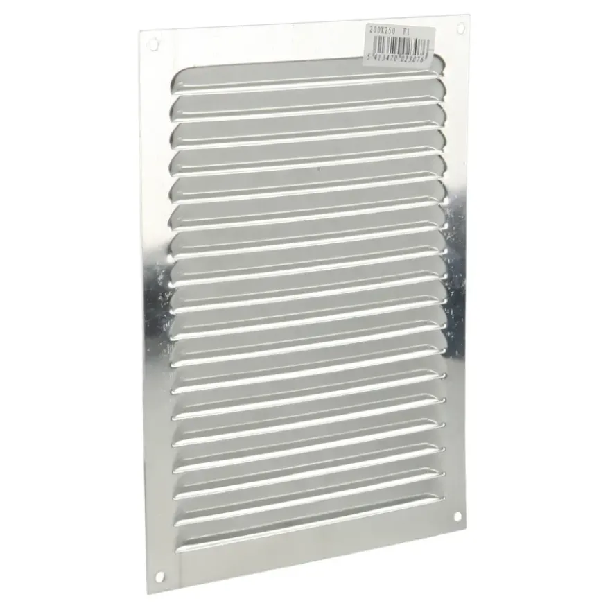 Renson ventilatierooster opbouw aluminium zilver 200x250 mm