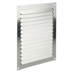 Renson ventilatierooster opbouw aluminium zilver 200x200 mm