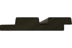 Rhombusprofiel vuren hout antraciet geschaafd 180 x 14,5 x 2,8 cm