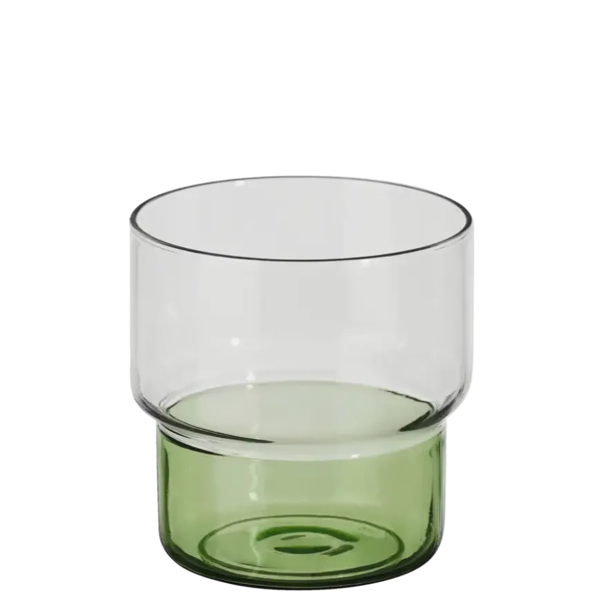 Riga drinkglas groen - h8,5xd8cm
