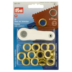 Ringen 11mm messing 15 stuks