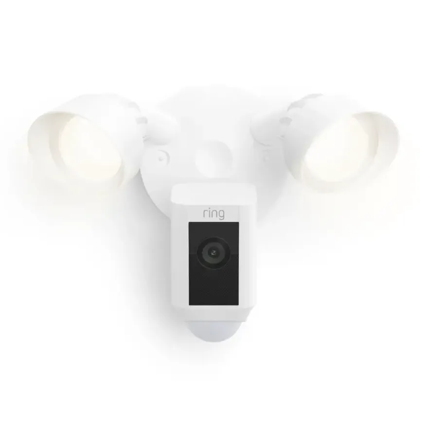Ring Floodlight Camera Wired Plus Zwart